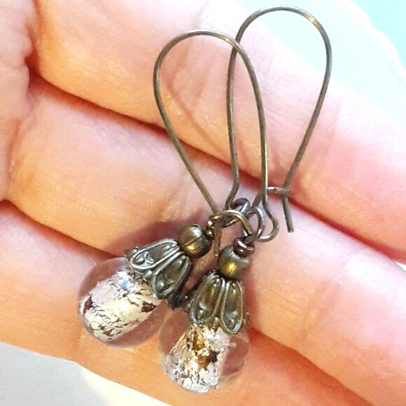 NEW Earrings Letter in a Bottle petite earrings filigree wish earrings 510#fs- - Picture 5 of 7